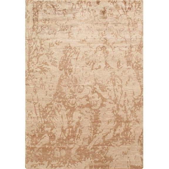 Pasargad Home  Pasargad Home Modern Collection Hand-Knotted Pure Silk Area Rug- 5' 8' X 7'10'