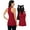 Black/Red, variant on Attraco Women's Racerback Tank Tops Cotton Wide Strap Yoga Workout Undershirt Pack of 2