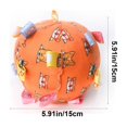 thumbnail image 4 of AuroraX Dog Toys for Small Dogs Balls Soft Dog Toy for Fetch Interactive Durable Squeaky Colorful Dog Toys for Outdoor Play Orange National Dog Day International Cat Day, 4 of 7