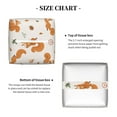 thumbnail image 4 of Uemuo Cute Squirrel Fall Tissue Box Cover Holder, Square with Bottom Belt - PVC Leather Decorative Organizer for Tabletop, Bathroom, Car, Office, 4 of 8