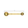 thumbnail image 2 of Creative Co-Op Gold Stainless Steel Double Sided Scoop with Measurements, 2 of 4