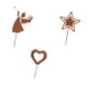 thumbnail image 1 of Estacas de metal decorativas para jardín navideño, microestatua paisajística Juego de 3 piezas estilo B, 1 of 9