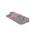 thumbnail image 5 of Hanes Girls No-Show Socks, 10 Pairs, Comfort Fit Heel Shield, Breathable Mesh, 5 of 6