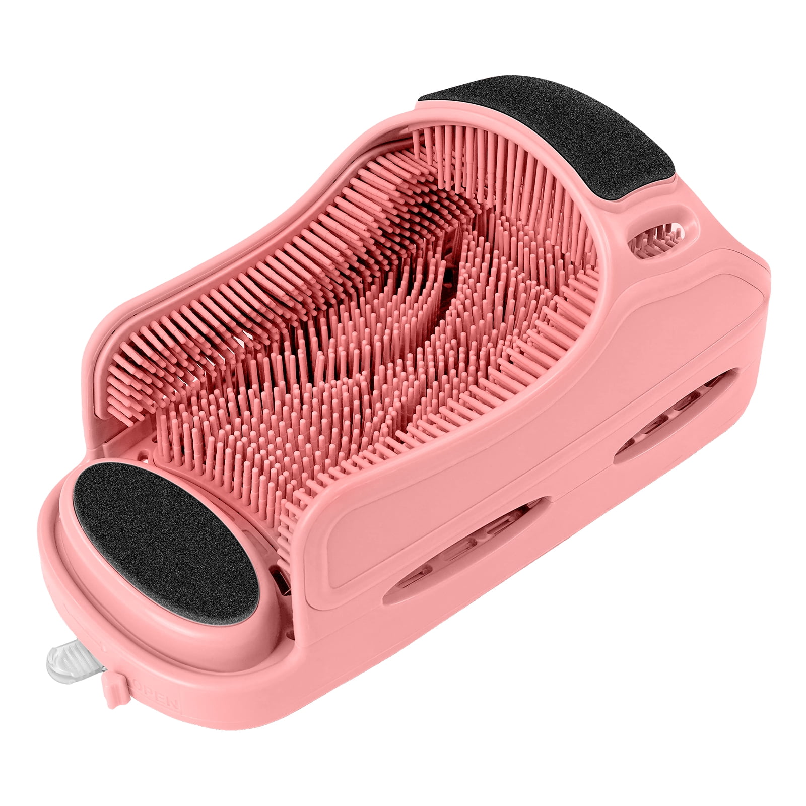 Aukfa Shower Foot Scrubber, Non-Slip Foot Washer Care for Exfoliating Cleaning, Pink, 1 Pcs