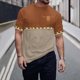 thumbnail image 2 of Camisas de Manga Larga para Hombres Imprimir Casual Cuello Redondo Blusa de Manga Corta, Camisas de Lino para Hombres, 2 of 9