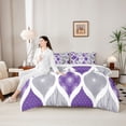 thumbnail image 5 of Homewish Purple Boho Spiral 7-Piece Twin Bedding,Abstract Geometric Bedding Comforter Set,Reversible, 5 of 8