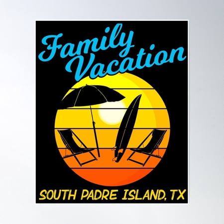 Bloom Theory Texas Beach Family Vacation South Padre Island Product Poster Wall Art, Modern Wall Decor, 8x12 UNFRAMED