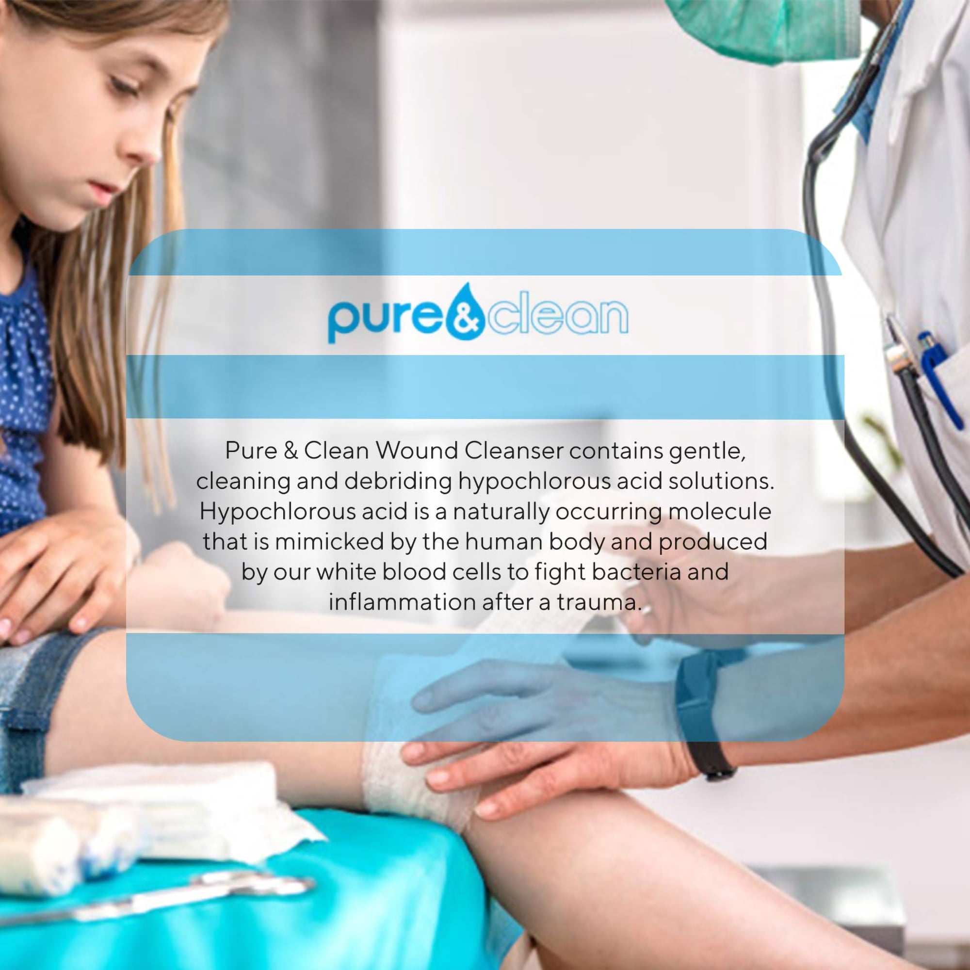 Pure&Clean Wound Cleanser 8 oz. Spray Bottle , 1 Ct