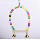 thumbnail image 2 of Bird Cage Hanging Bell Toy Hammock Swing for Parakeets, Cockatiels, Macaws, Parrots, 2 of 5