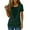 Green, variant on Fake Two-Piece Sequins Shirts for Women Cowl Drop Front Short Sleeve Party Tops Dressy Sparkle Drawstring Tunic Blouse Red M