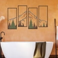 thumbnail image 2 of ESTART 4 PCS Metal Mountain and Forest Wall Art, Colorful Rustic Nature Landscape Decor for Living Room, Bedroom, or Office (Middle), 2 of 9