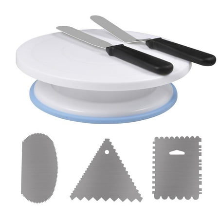 

Ashata Cake Decorating Turntable Rotating Cake Stand Baking Supplies with Decorating Sets