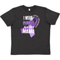 thumbnail image 3 of Inktastic I Wear Purple For My Mama Lupus Awareness Youth T-Shirt, 3 of 5