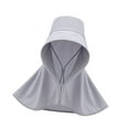 thumbnail image 1 of Sun visor Sombrero Mujeres ancianas con solapa para el cuello para viajes diarios de jardinería Gris azul, 1 of 8