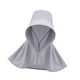 thumbnail image 1 of Sun visor Sombrero Mujeres ancianas con solapa para el cuello para viajes diarios de jardinería Gris azul, 1 of 8