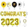thumbnail image 2 of Kit de globos de graduación 2023, decoraciones de fiesta 2023, globos de aluminio ABI 2023, decoraciones de graduación, 2 of 5