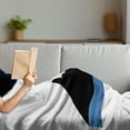 thumbnail image 3 of Mountain Soft Flannel Fleece Blanket, Simplistic Illustration of Japan Mountain Print on a Plain Background, Cozy Plush for Indoor and Outdoor Use, 50" x 70", Charcoal Grey Vermilion, by Ambesonne, 3 of 5