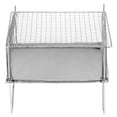 thumbnail image 4 of Barbecue Portatif Pliant en Acier Inoxydable à Bois pour Pique-Nique, Jardin, Camping, Randonnée, 4 of 7