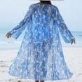 thumbnail image 4 of Traje de Baño de Bikini de Mujer Tiras Impresas V Cuello Sexy Dividido Tres Piezas, Traje de Baño de Poliéster para la Piscina, la Playa Y las Vacaciones de Verano, 4 of 8
