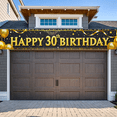 thumbnail image 5 of Gorgeous Black Background Happy 30th Birthday Banner with Golden Balloons Fireworks Party Supplies Photography Props Birthday Decoration Backdrop Party Decor, 5 of 7