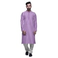 thumbnail image 1 of Atasi Ensemble Kurta-Pyjama Long en Coton pour Hommes, Kurta-Pyjama Décontracté de Designer, Vêtements, 1 of 5