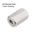 thumbnail image 4 of Unique Bargains M3 x 0.5-Pitch 10mm Length 304 Stainless Steel Metric Hex Coupling Nut, 10-Pack, 4 of 5