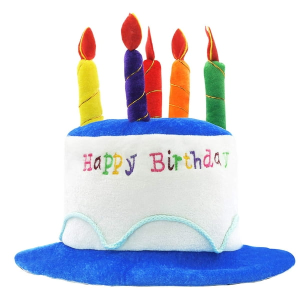 Chapeau de fête d'anniversaire en papier, décoration de gâteau