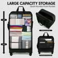 thumbnail image 3 of 36" Expandable Foldable Suitcase Bag Large Collapsible Rolling Luggage Bag for Storage, Moving & Abroad Travel, Black, JM, 3 of 12