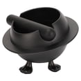 thumbnail image 4 of Contenedor de café en forma de planeta ABS negro para posos de café, perfecto para bares de cocina y oficina Elegante contenedor antideslizante para café, 4 of 8