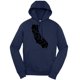 thumbnail image 1 of Sudadera con Capucha Gravity Trends Logotipo Negro Verdadera Marina 2XL, 1 of 1