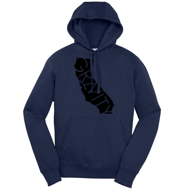 Sudadera con capucha Gravity Trends Tendencias de la gravedad Logo negro verdadera marina s
