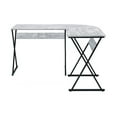 thumbnail image 3 of Zafiri Writing Desk, Antique White & Black Finish 92812, 3 of 4