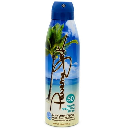 Panama Jack Sunscreen Continuous Spray SPF 50, Broad Spectrum UVA-UVB Protection, Quick & Even Coverage, Water Resistant (SPF 50, Pack of 6)