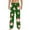 a-Green, variant on Women's Unisex Adults Christmas Comfy Stretch Cartoon Santa Print Pajama Pants Palazzo Wide Leg Lounge Pant Holiday PJs, Size 2XL