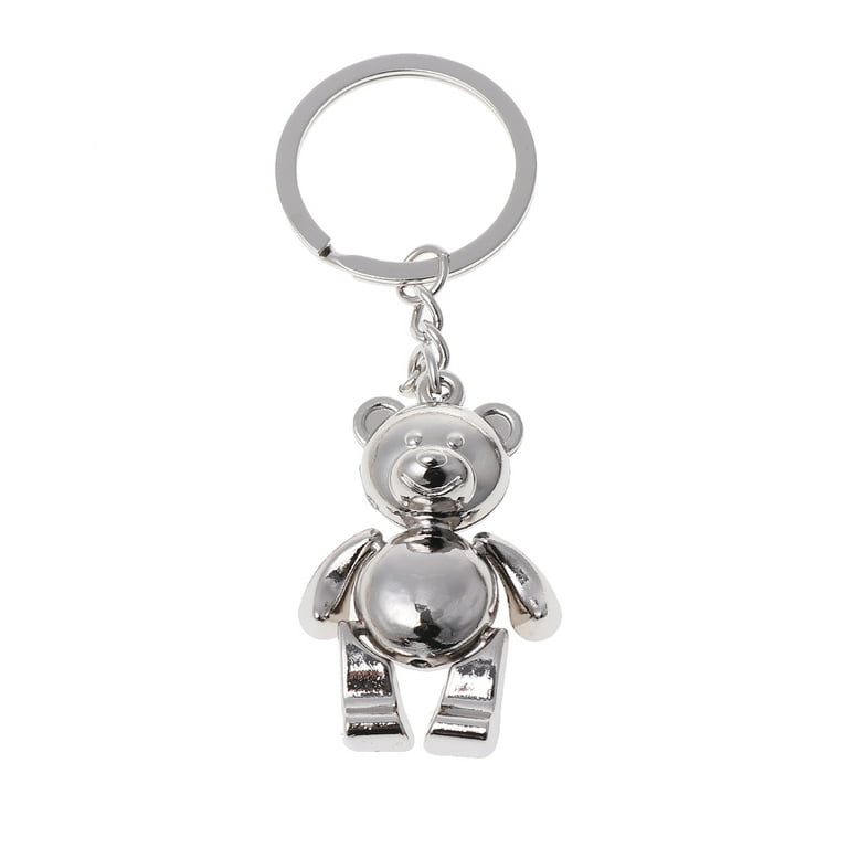 Stainless Steel Lovely Activities Bear Metal Key Chain Teddy Bear