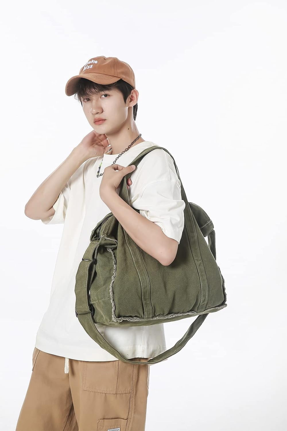 Tote Bag for women, Retro Hobo Purse Crossbody Handbag Large Canvas Shoulder Bags for School Work Travel Shopping