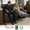 Dark Grey, variant on MCombo 63" Wall Hugger Power Loveseat Recliner for Small Spaces, RV, 360° Swivel Tray Table, Armrest Storage, Orange