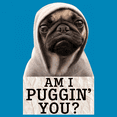 thumbnail image 3 of Am I Puggin You Women's V-Neck T-shirt Funny Pug Puppy Dad Dog Mom Pet Lover Life, 3 of 7
