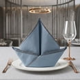 thumbnail image 3 of REGALWOVEN 12 Pack Cloth Napkins, Cotton Washable Table Dinner Napkins for Restaurant, Weddings, Events, and Parties Hazy blue 18x18inch, 3 of 6