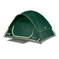 thumbnail image 1 of Coleman Stardome 6-Person Dark Room Camping Tent for Family Camping, Blocks 90% Sunlight, Easy 5-Minute Setup, Built-in LED Lighting, Night Forest Green, 1 of 6