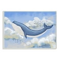 thumbnail image 1 of The Kids Room by Stupell Flying Whale Animal Pastel Blue Kids Nursery Painting Wall Plaque by Ziwei Li, 1 of 1