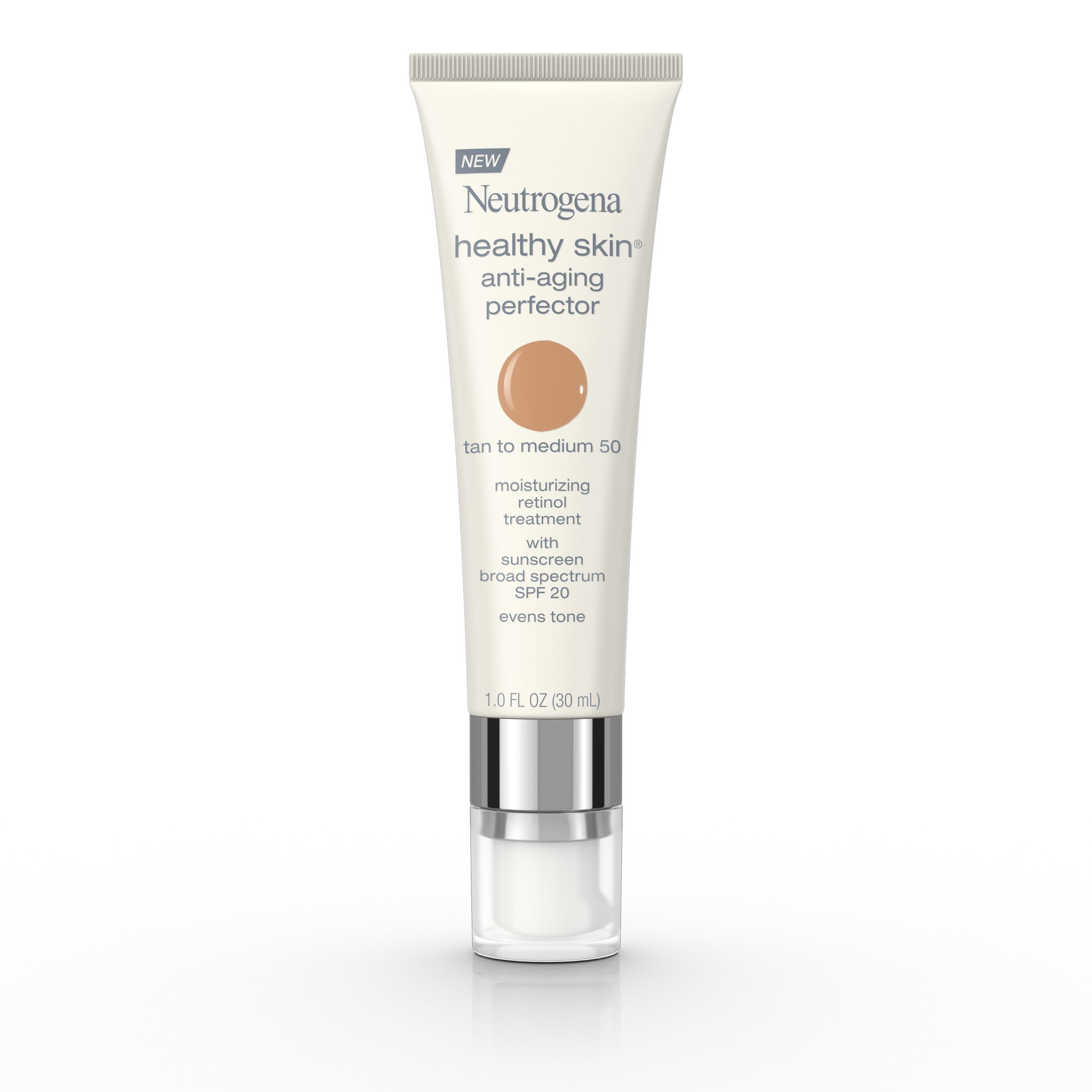 Neutrogena Healthy Skin Anti-Aging Moisturizer, Tan/Medium, 1 fl. oz