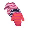 thumbnail image 3 of Baby Cotton Bodysuits Striped 4-Pack, 3 of 3