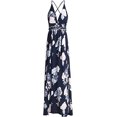 thumbnail image 5 of Vestido de fiesta maxi dividido con estampado floral sin espalda y cuello en V profundo sexy para mujer L ER, 5 of 5