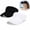 Black+White, variant on 2Pcs Women's High Ponytail Sun Visor Hat, Open-Top Breathable UV Protection Sports Cap for Ponytails, Ideal for Running, Hiking and Outdoor Activities