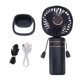 thumbnail image 2 of Portable Handheld Fan Digital Display Foldable Mini USB Rechargeable Small Pocket Fan for Travel, 2 of 4