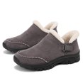 thumbnail image 5 of Women's Fleece Lined Short Boots Orthopedic Winter Warm Snow Booties Platform Non Slip Work Hiking Shoes, 5 of 7