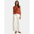 thumbnail image 2 of Time and Tru Women's Textured Tie Front Top, Sizes XS-XXXL, 2 of 5