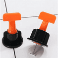 thumbnail image 3 of Kit De Sistema De Niveladores  Bloosom De Azulejo Reutilizable Naranja con Negro, 3 of 5