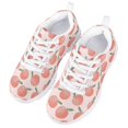 thumbnail image 3 of Pzuqiu Peach Tennis Shoes for Girls Size 2 Breathable Kids Running Sneakers Lightweight Athletic Walking Shoes Comfortable, 3 of 5
